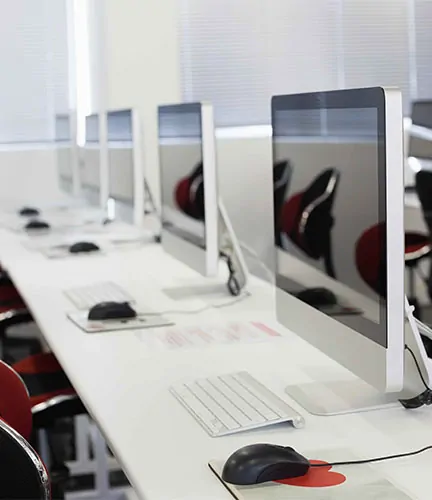 empty computer room